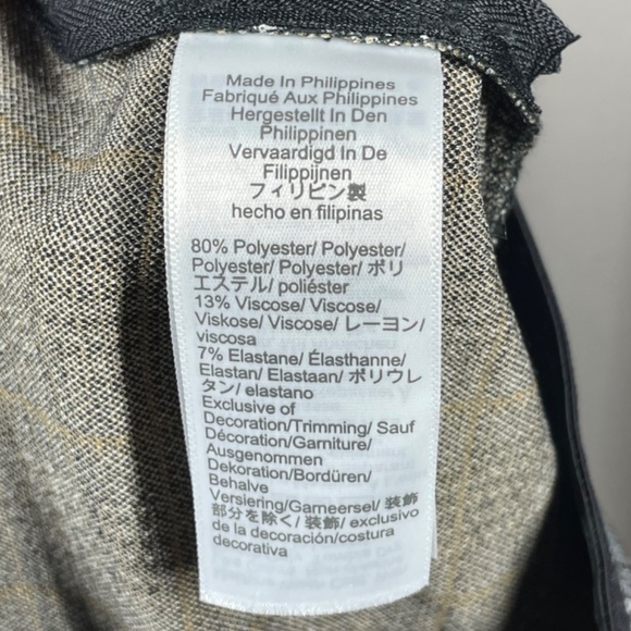 NEW J Crew Pants Womens 2 black plaid Gigi skinny preppy casual classic - Picture 6 of 10